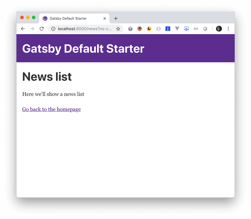 Gatsby Default Starter