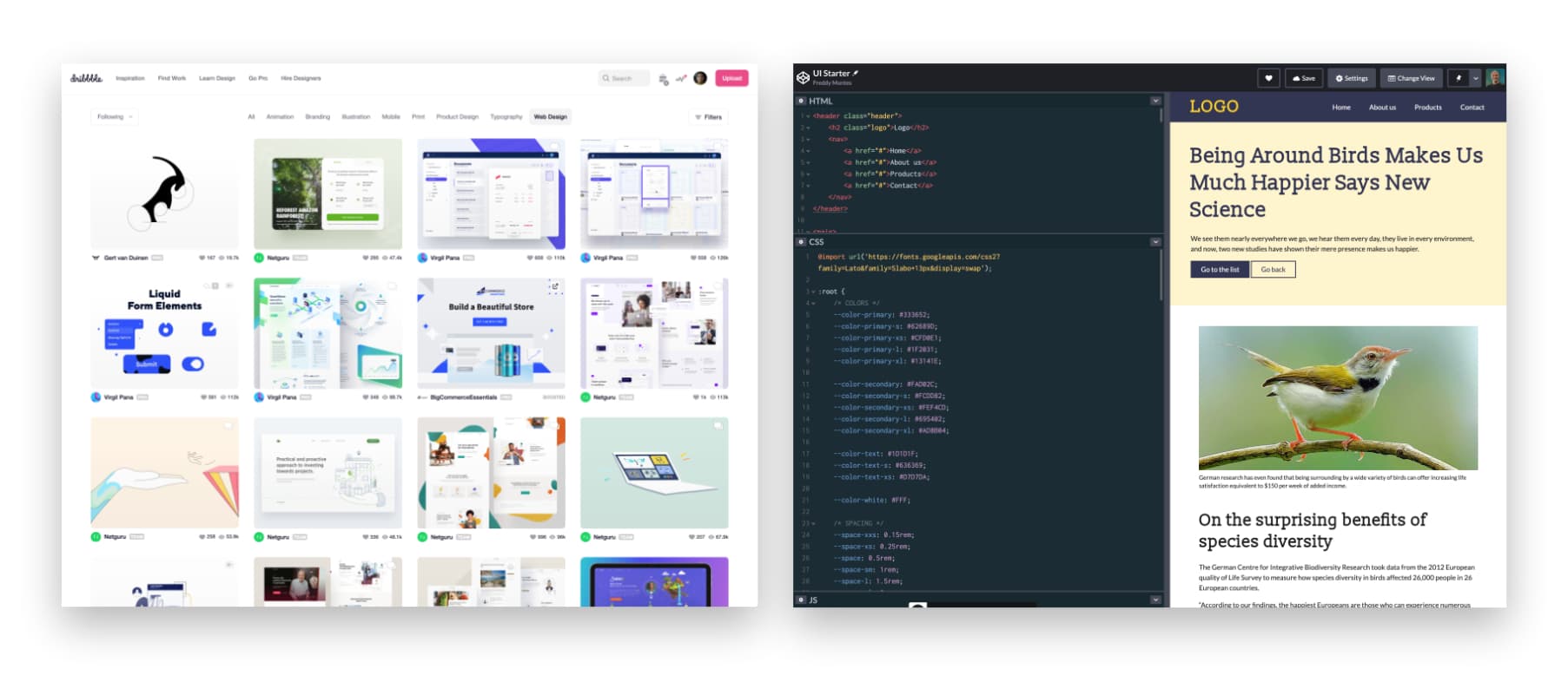 HTML, CSS y JavaScript